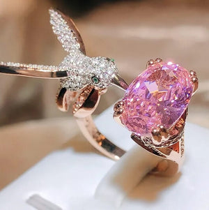 Anillo de Colibrí (Ajustable)